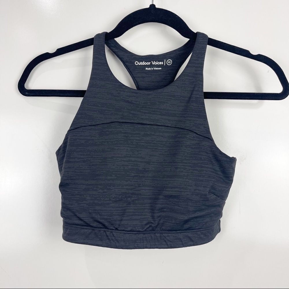 Outdoor Voices Move Free Crop Top Sports Bra Yoga Pilates XS Activewear